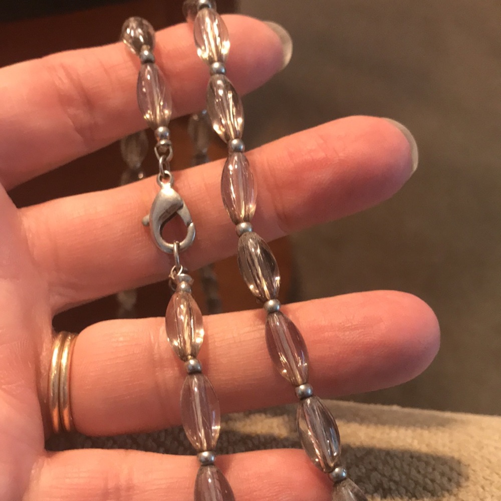 AE Gorgeous Glass Look Beaded Necklace - Picture 7 of 9